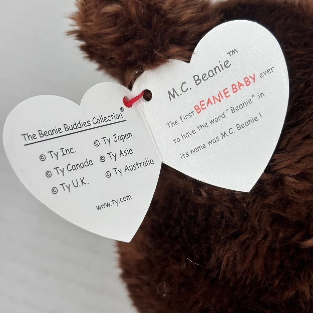 Ty M. C. Beanie Buddy Bear Brown Plush Mastercard Nose 14 Inch 2005 Vintage - Picture 7 of 10
